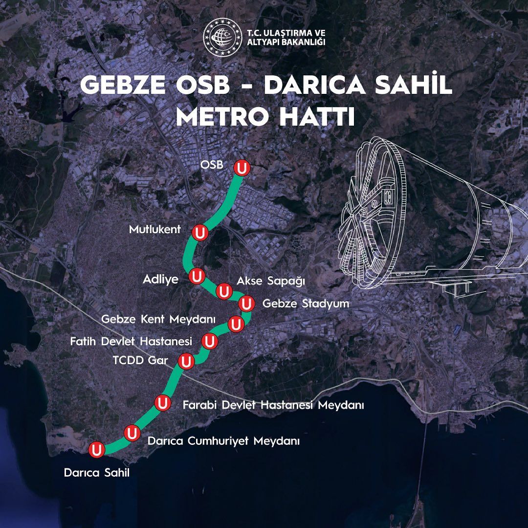 gebze darıca metro & hattı